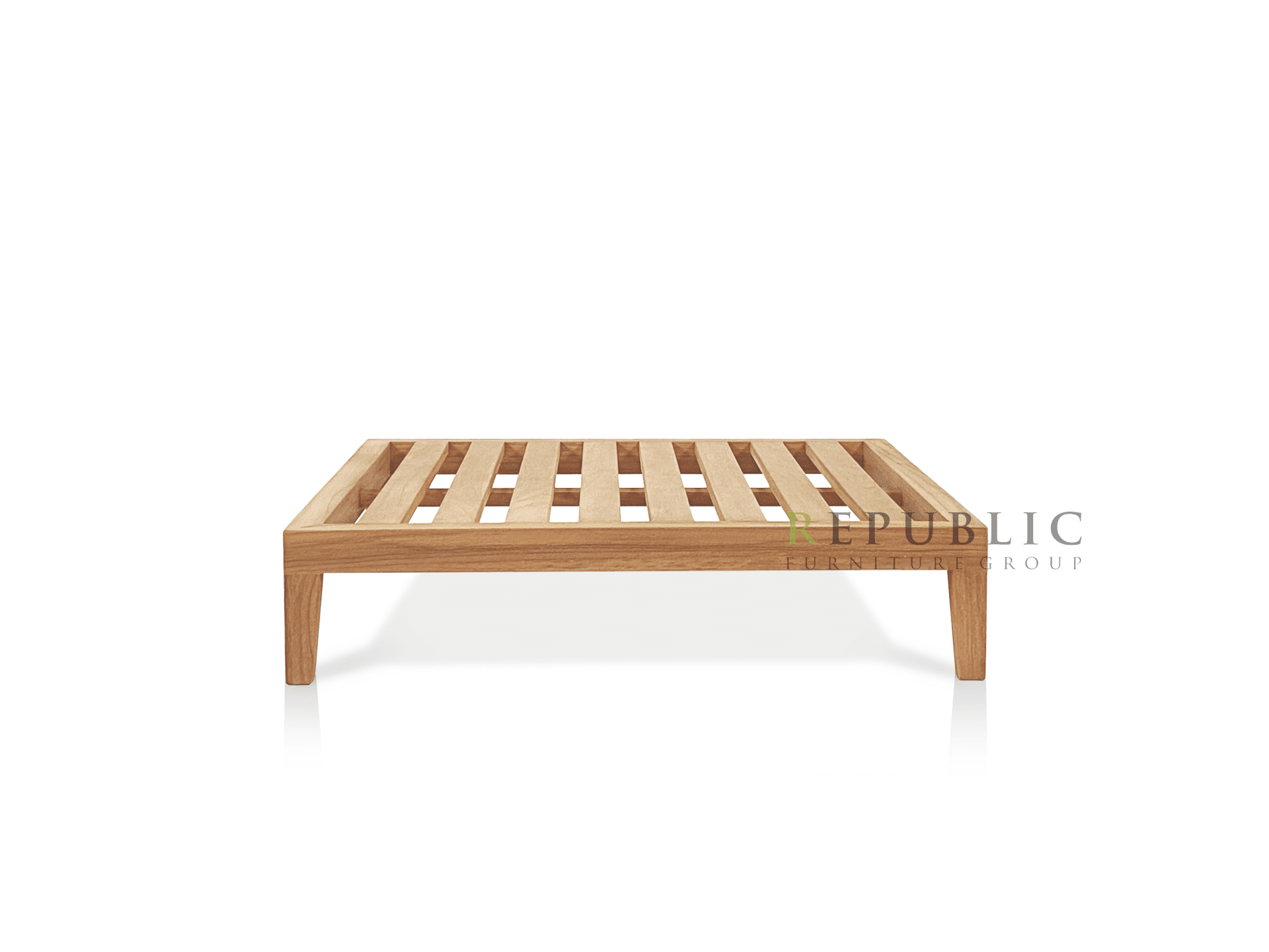 teak ottoman frame