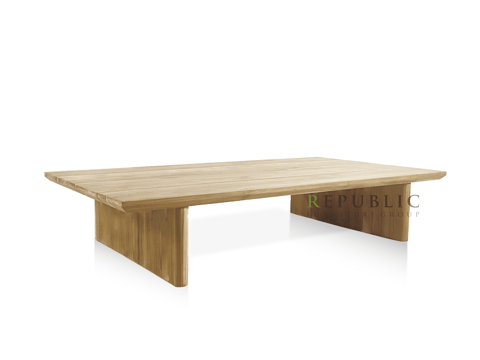 Teak Outdoor Rectangular Coffee Table Gamel