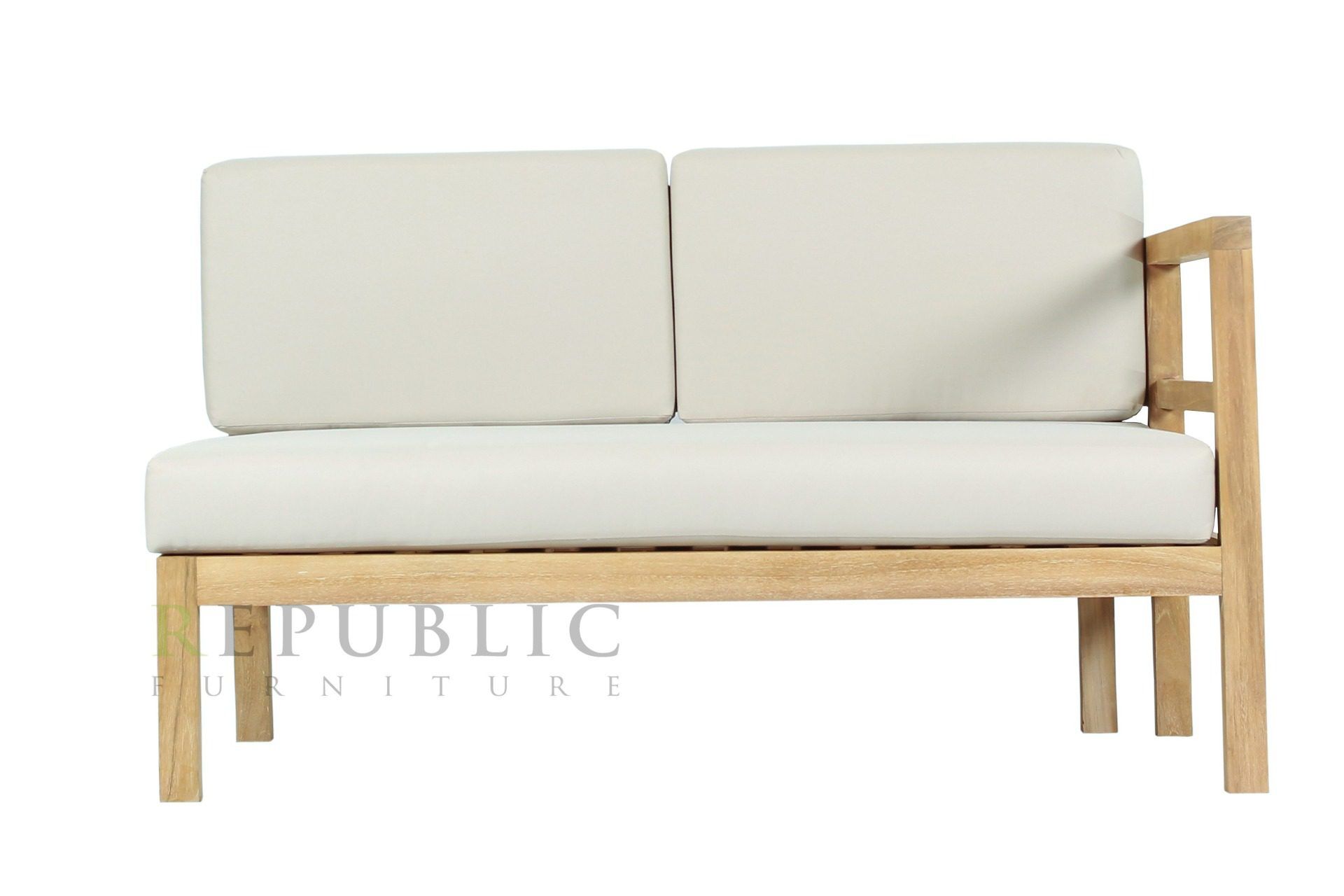 Teak Outdoor Left Deep Seater Sofa Vista