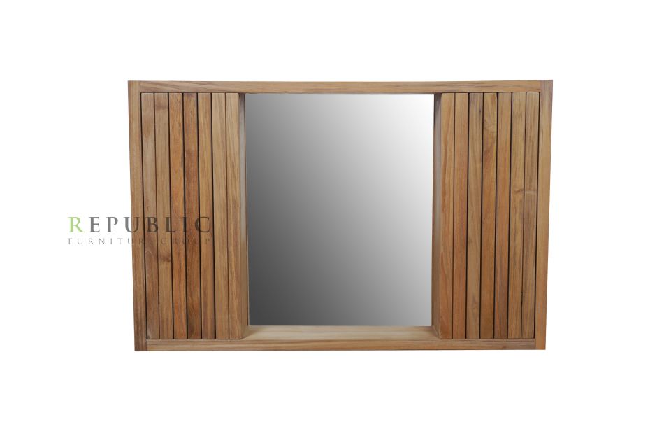 Teak Wood Mirror Kairo