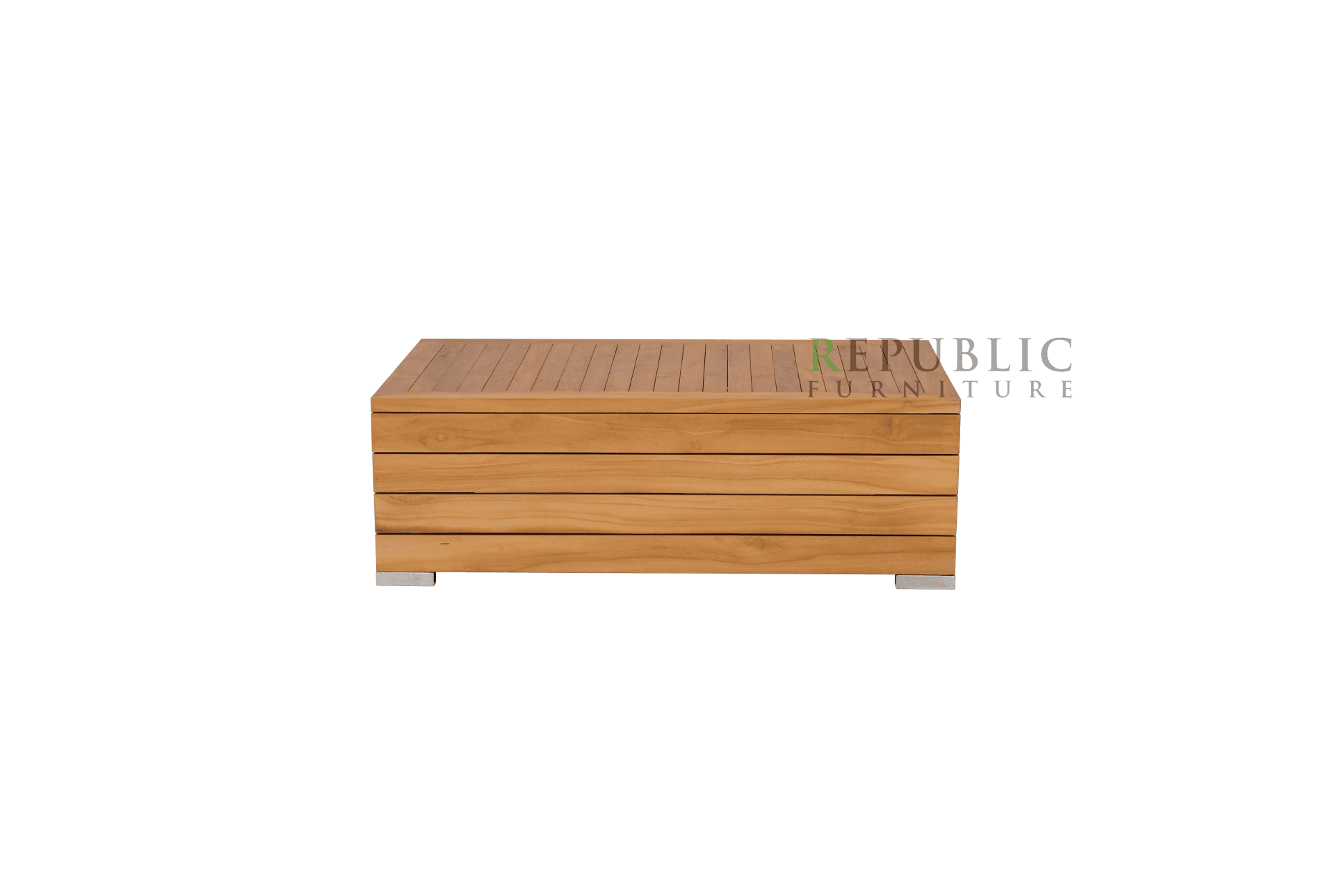 Teak Wood Outdoor Rectangular Coffee Table Korsika