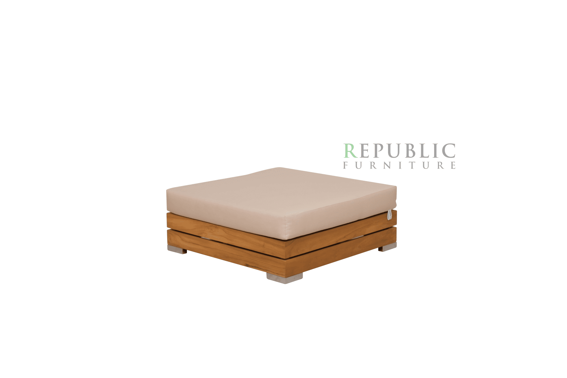 Teak Outdoor Ottoman Korsika