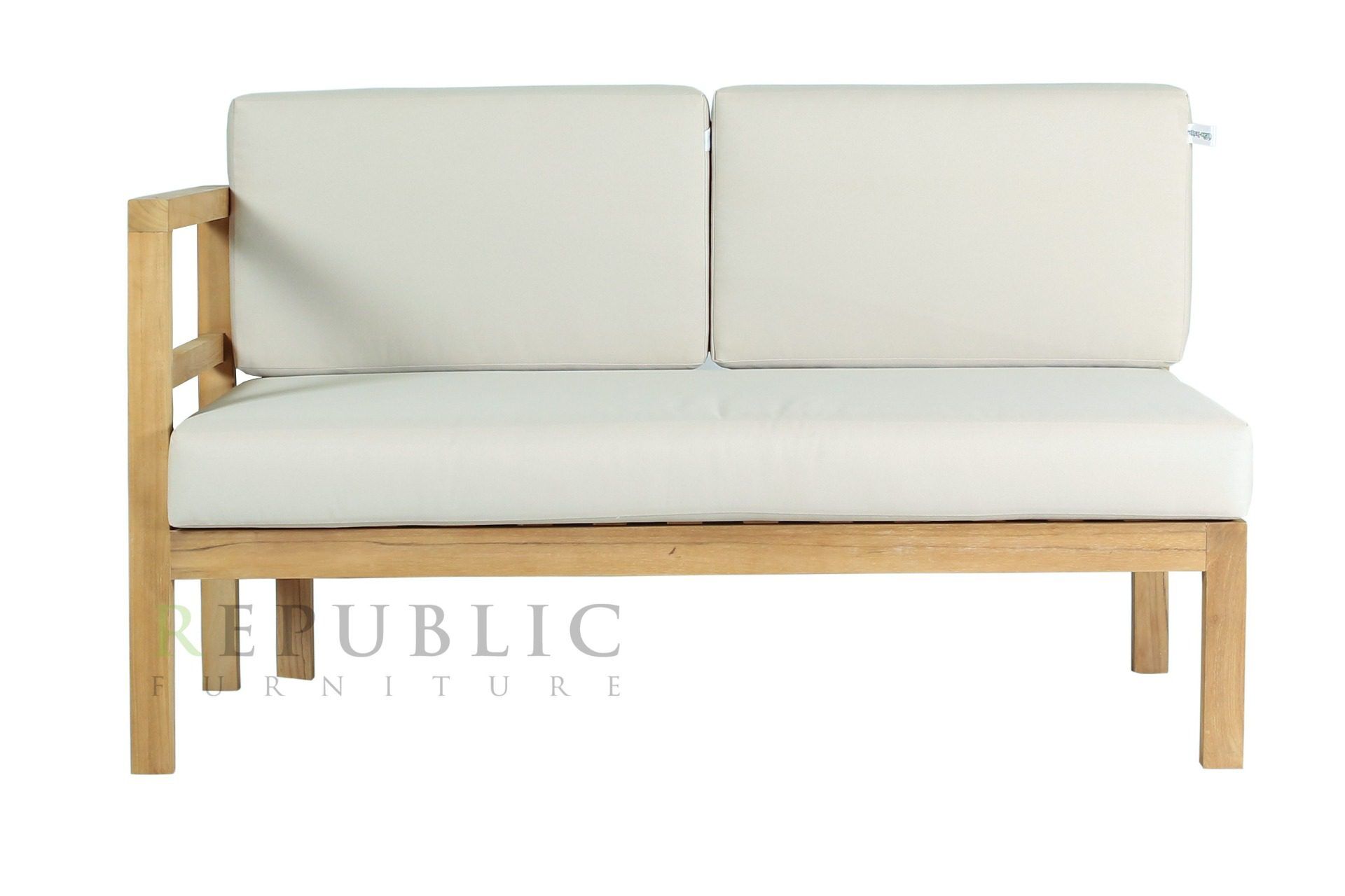 Teak Outdoor Right Deep Seater Sofa Vista