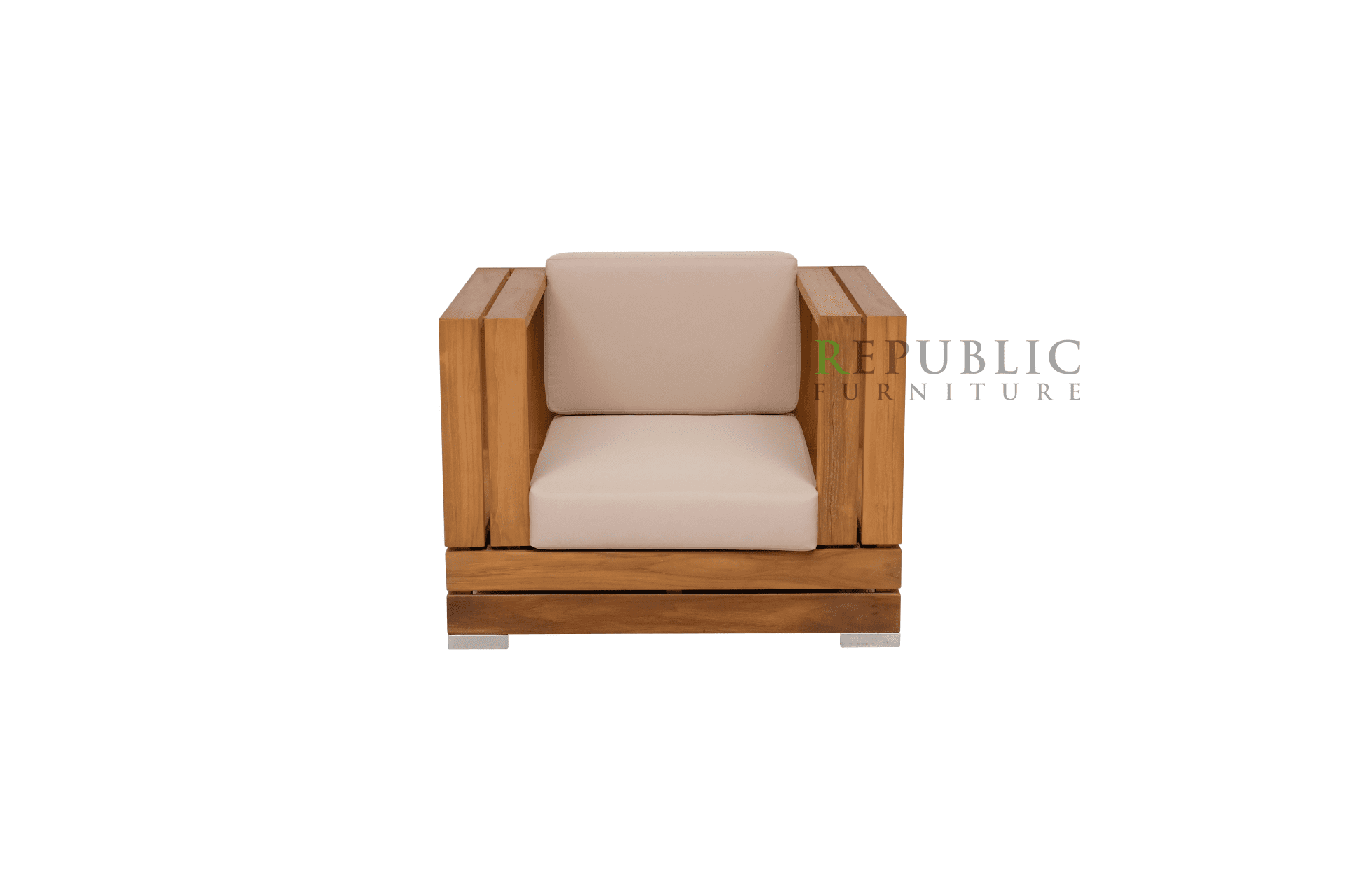 Teak Outdoor Single Deep Seating Korsika