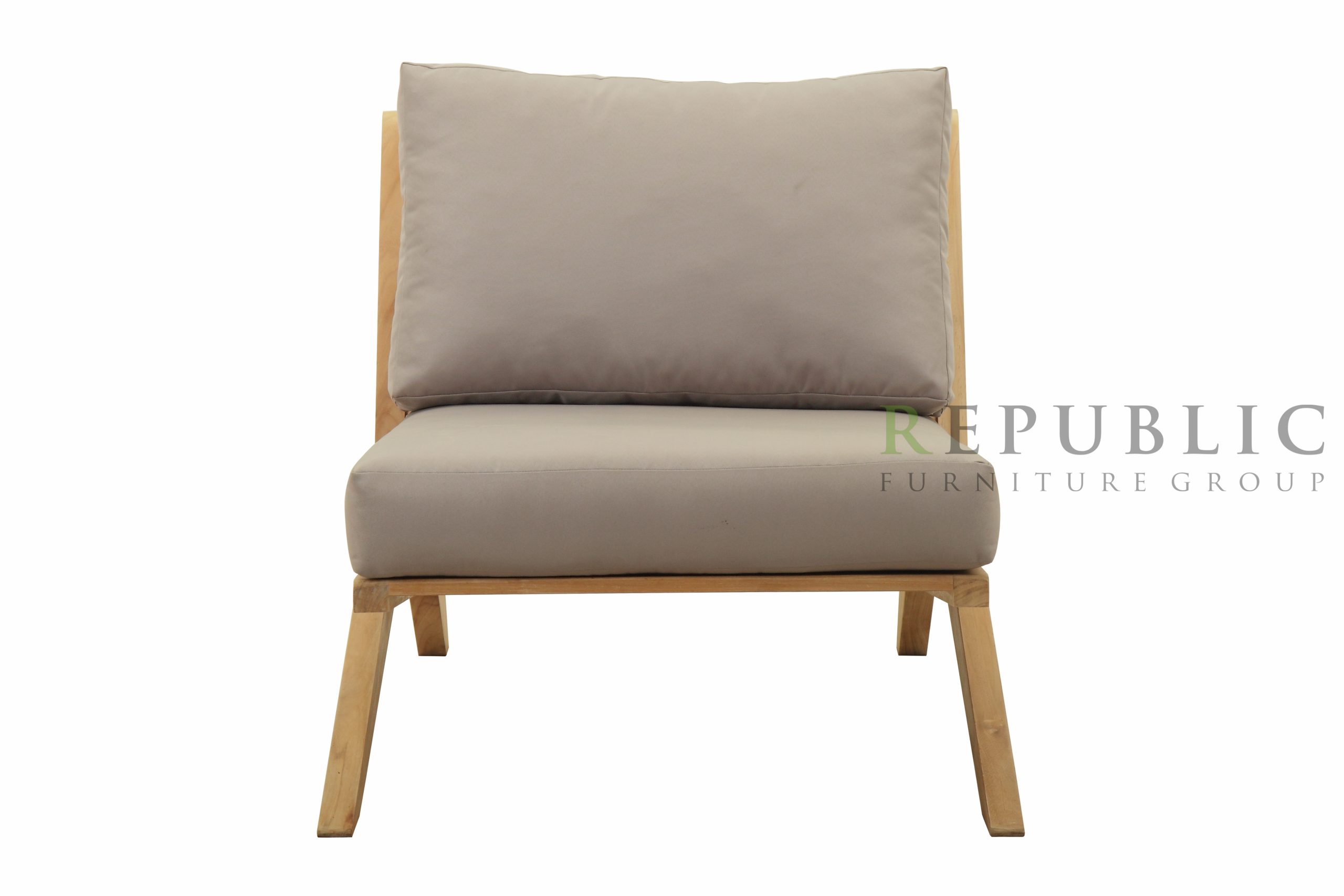 Teak Outdoor Armless Deep Seating Bern