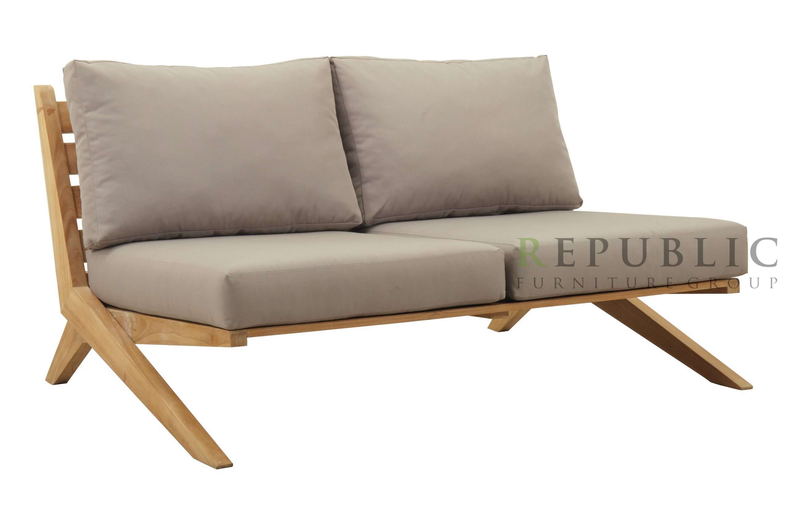 teak outdoor loveseat