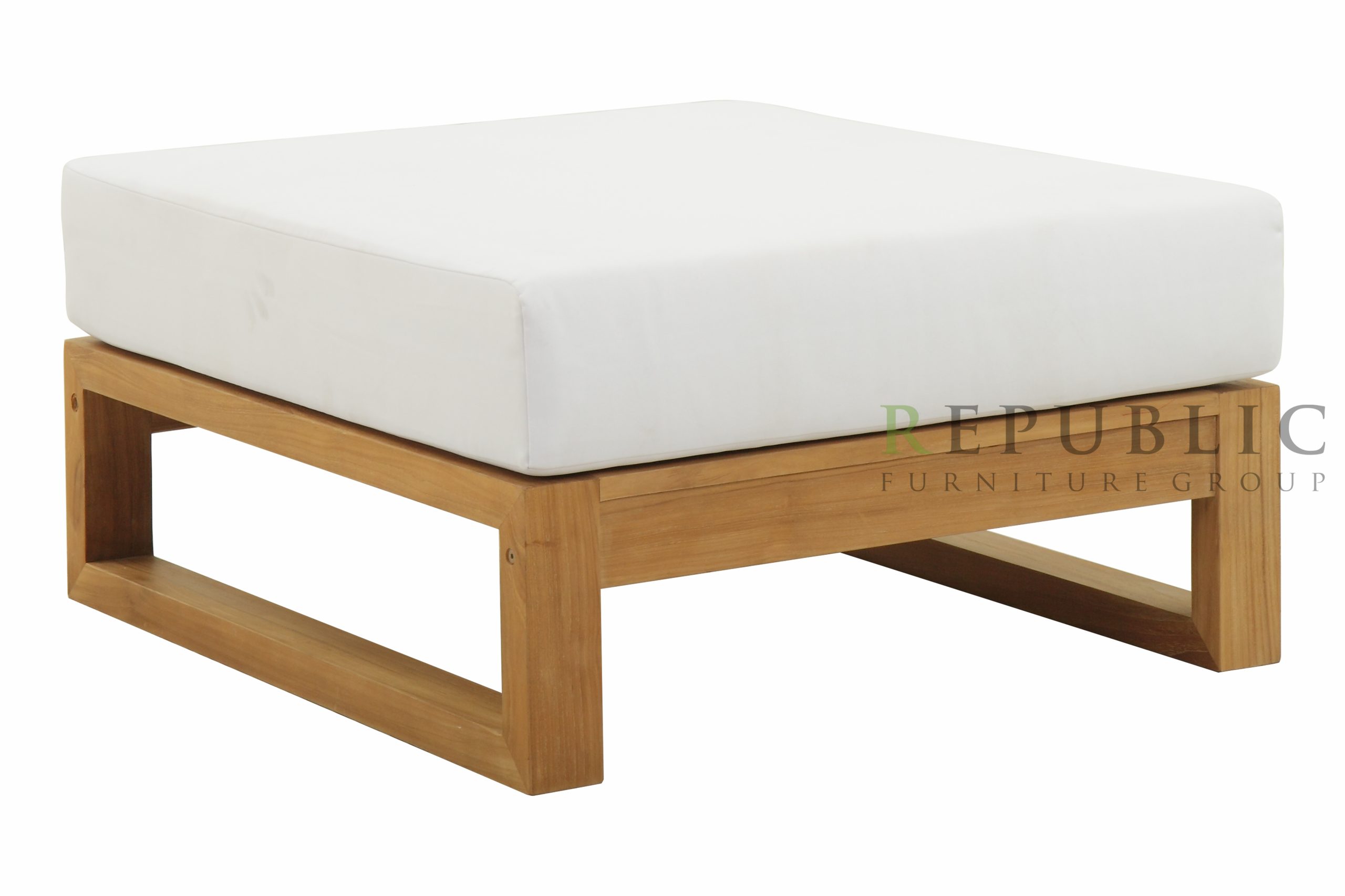 Teak Outdoor Ottoman Drenthe