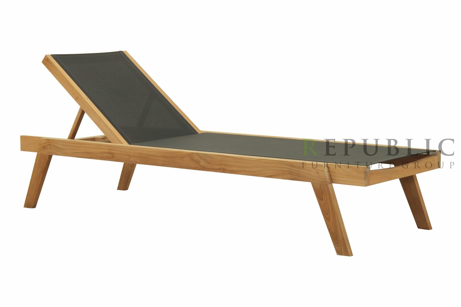 Teak Outdoor Sun Lounger Martin