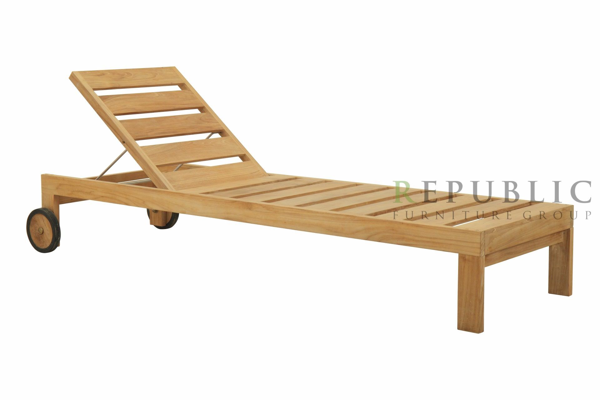 teak outdoor chaise lounge