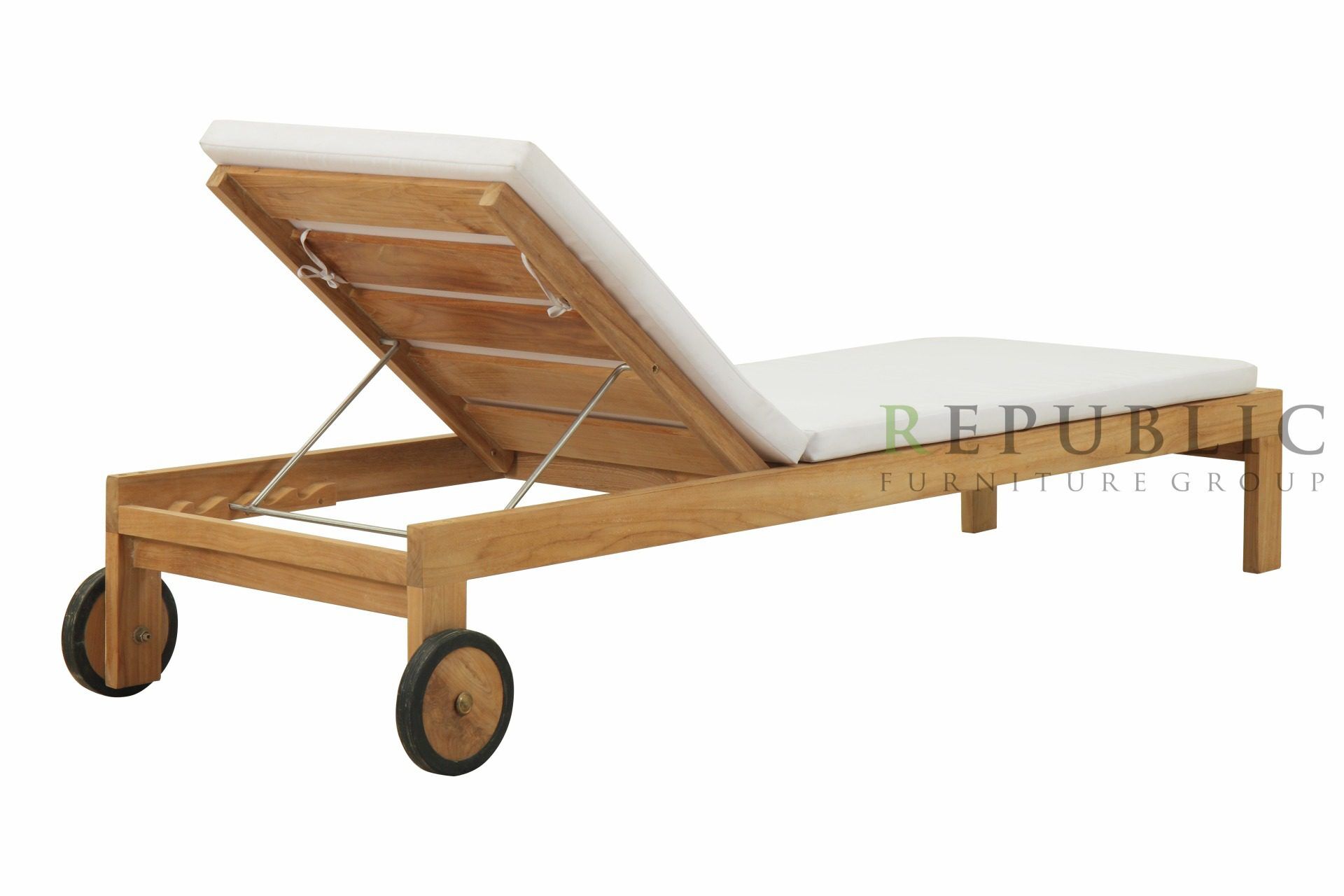 teak outdoor chaise lounge