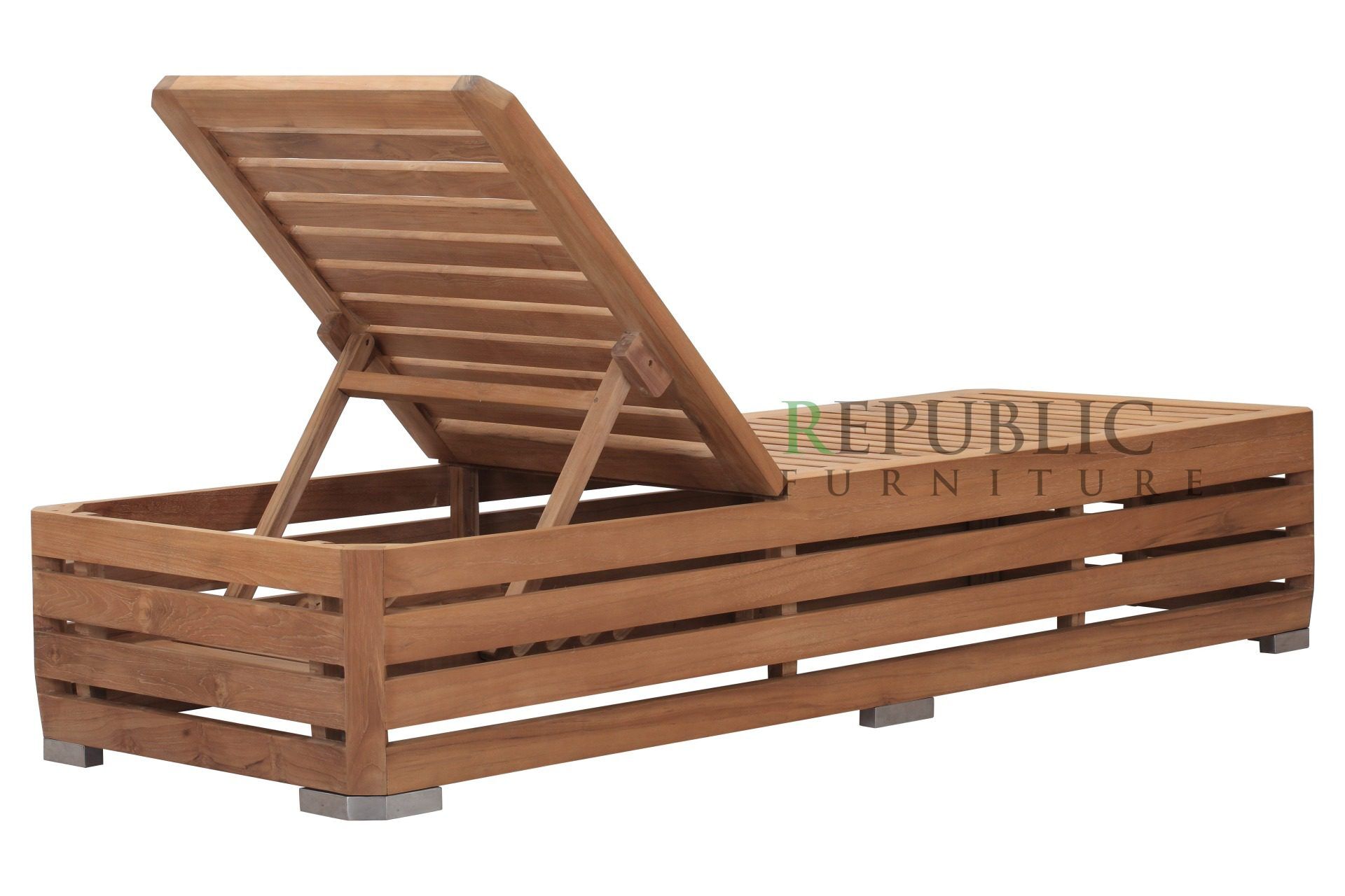 teak outdoor chaise lounge