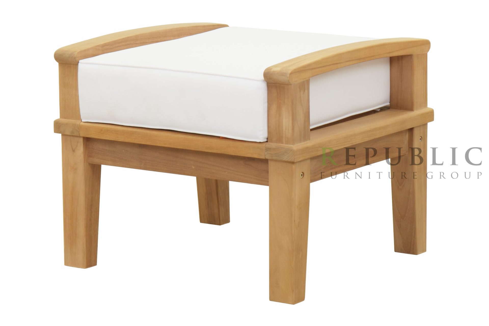 teak outdoor ottoman