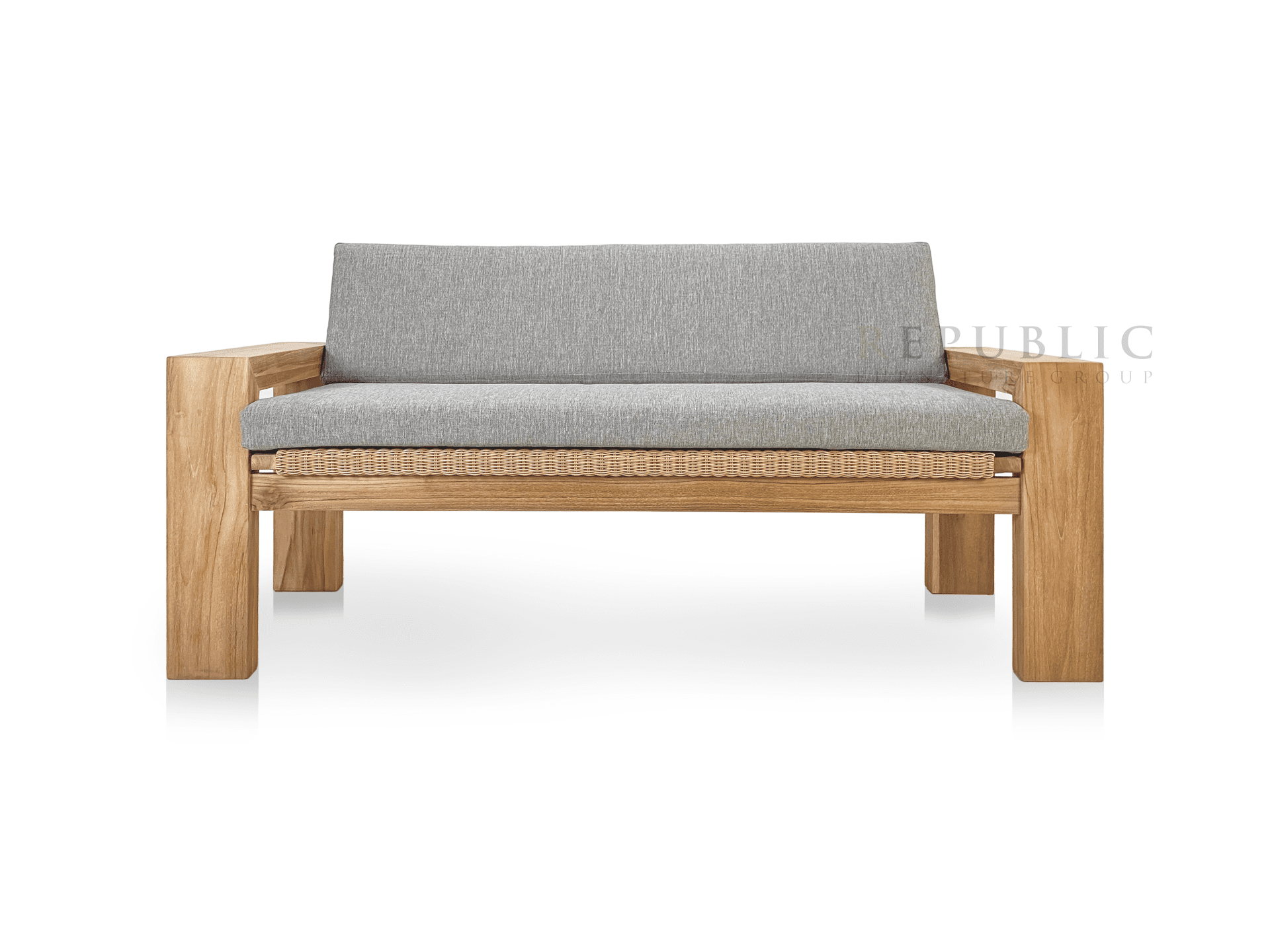 Teak Outdoor Love Seat Deep Seating Dira