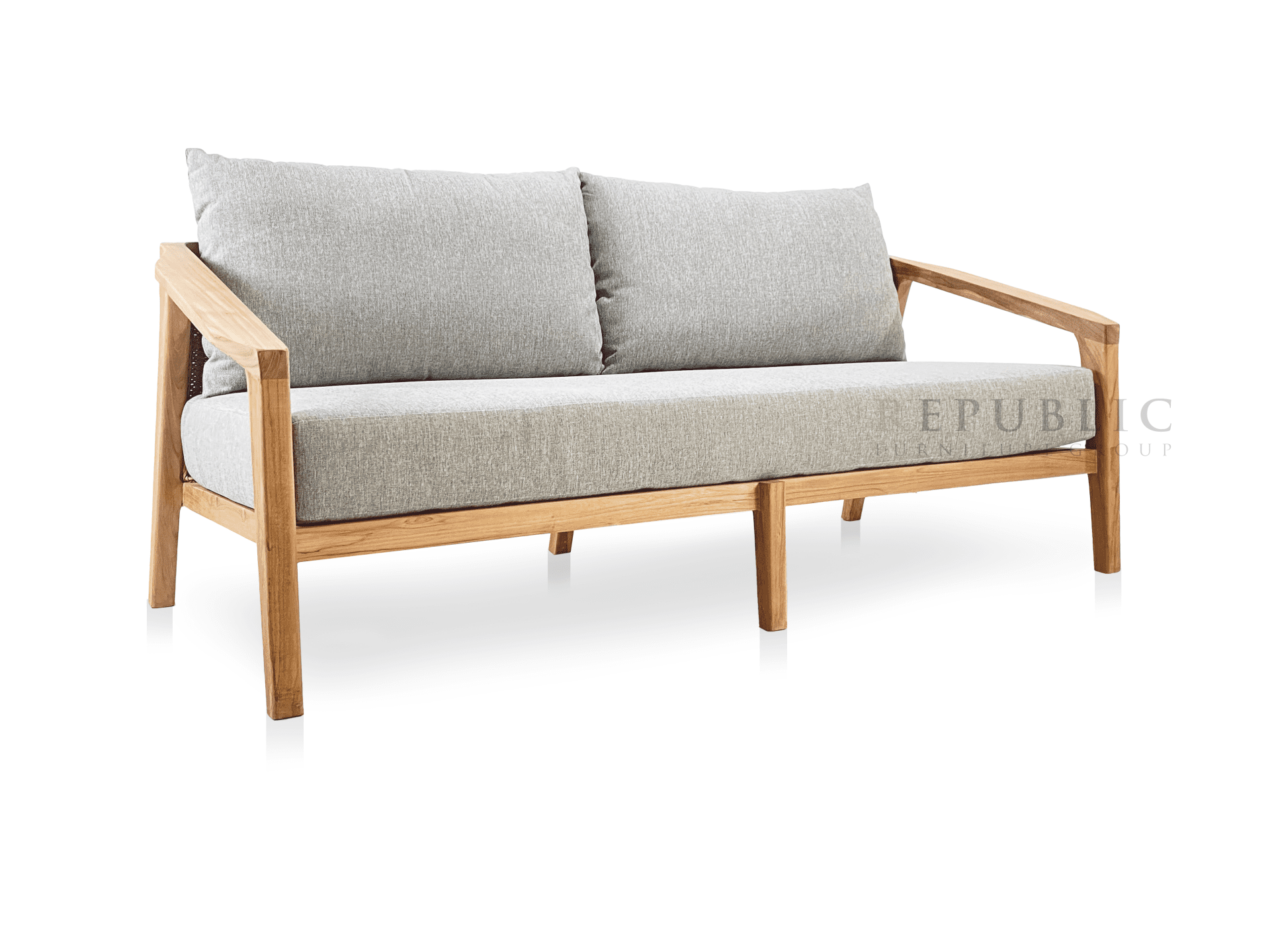 teak outdoor loveseat