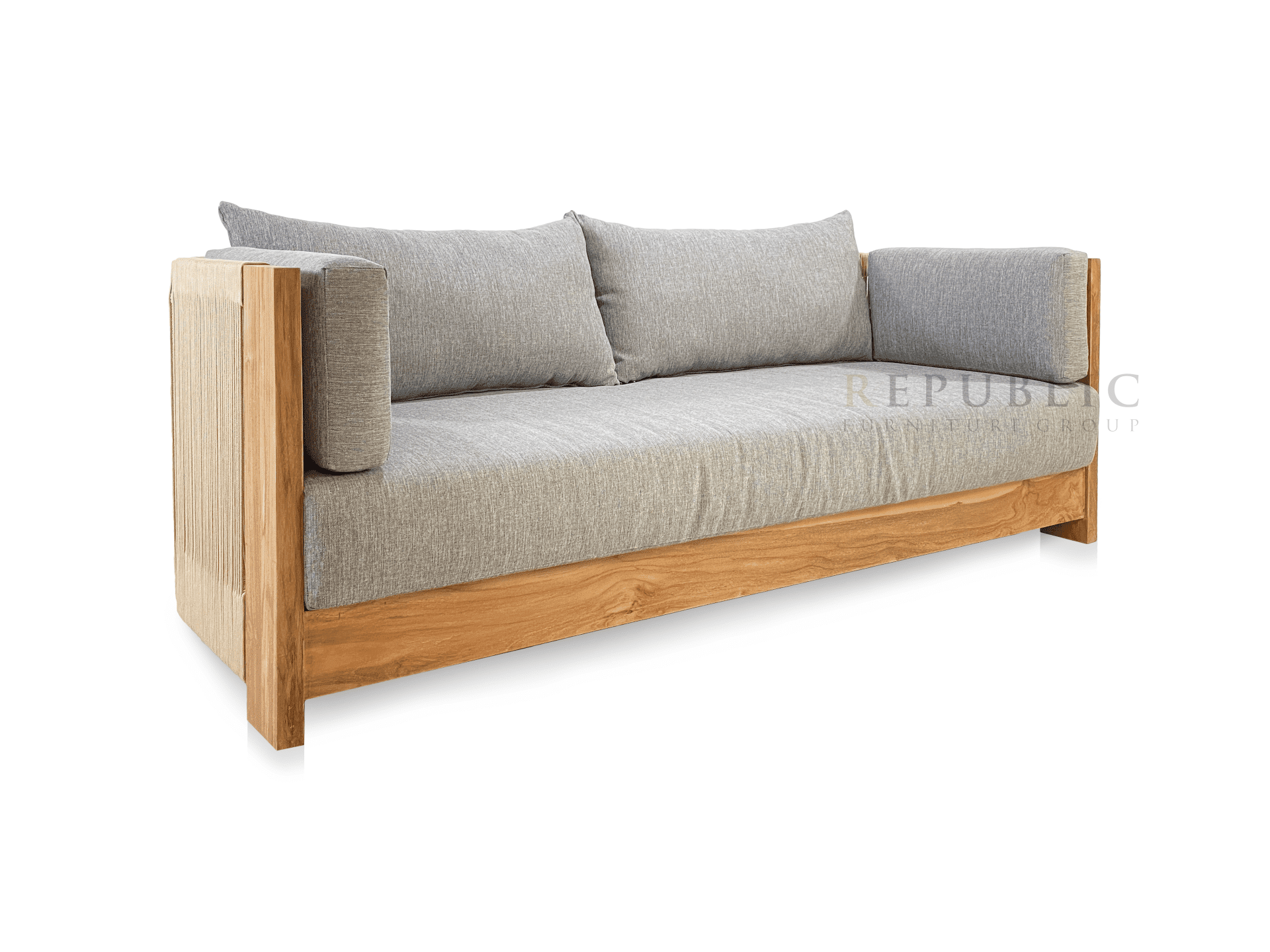 teak outdoor loveseat