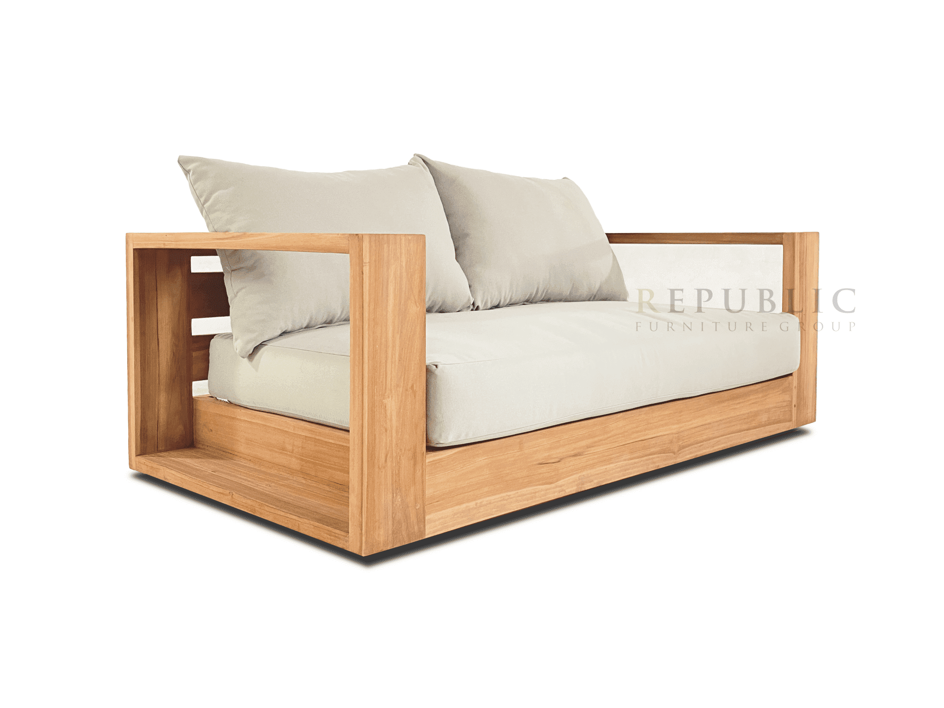 teak outdoor loveseat