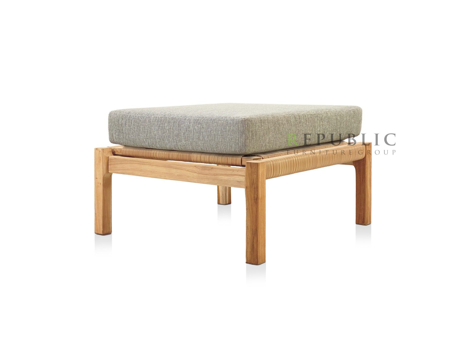 Teak Outdoor Ottoman Acira