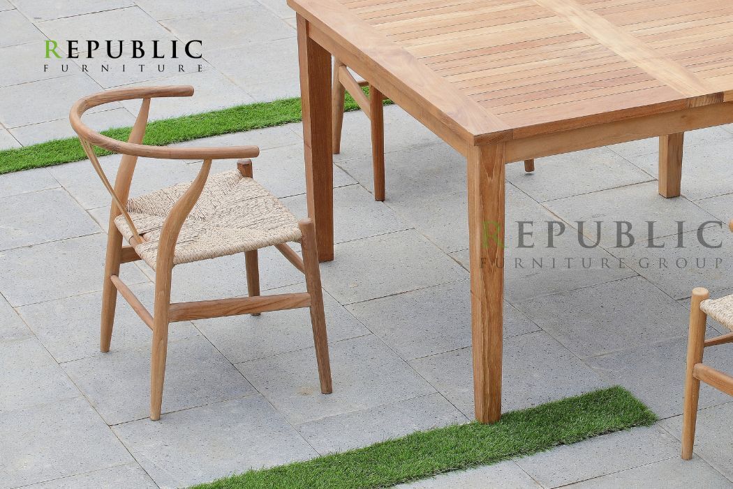 teak wood outdoor dining furniture set