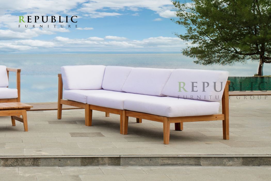 outdoor sofa teak