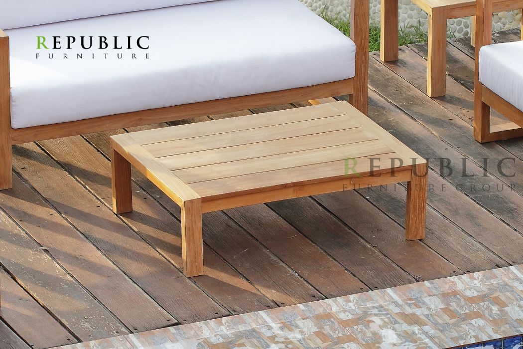 teak outdoor table