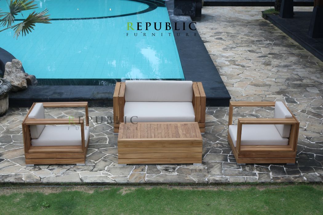 teak wood outdoor set korsika outdoor set on pool side