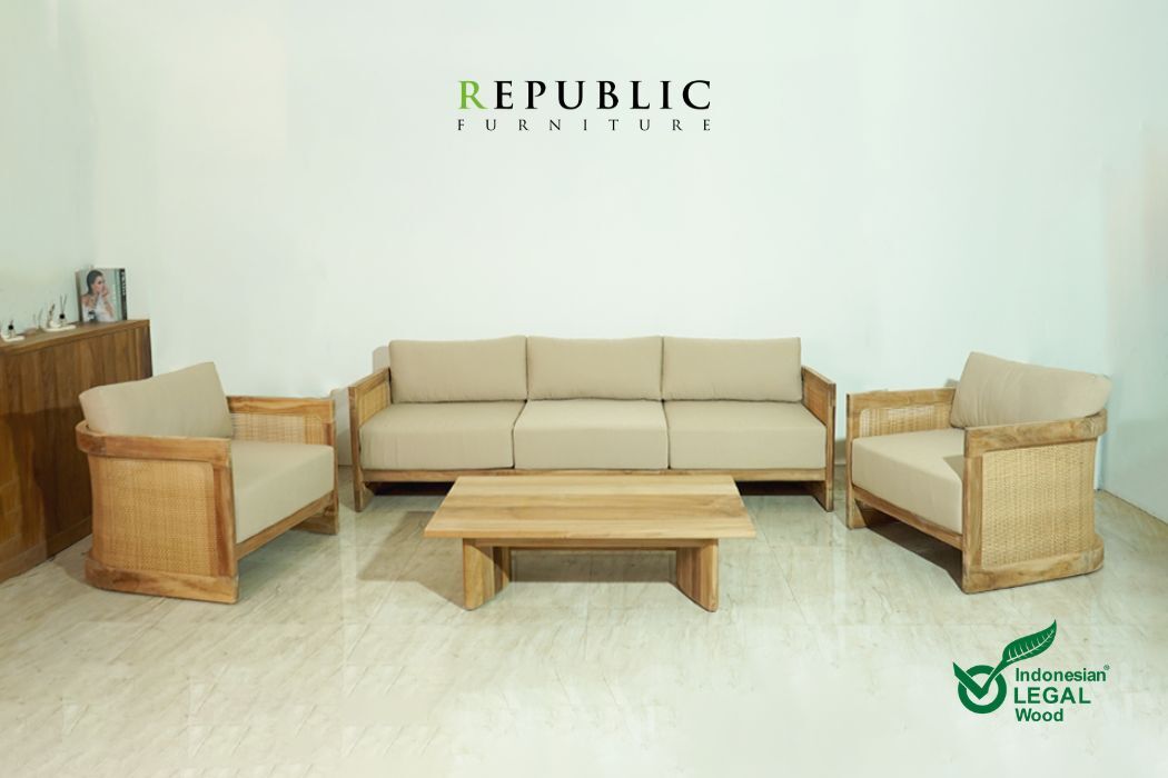 teak indoor sofa set