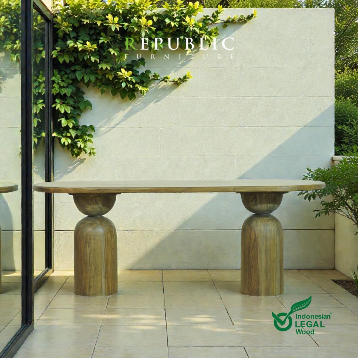 teak outdoor dining table