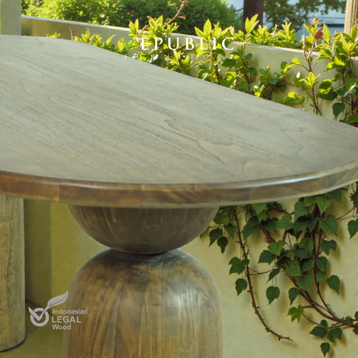 teak outdoor dining table
