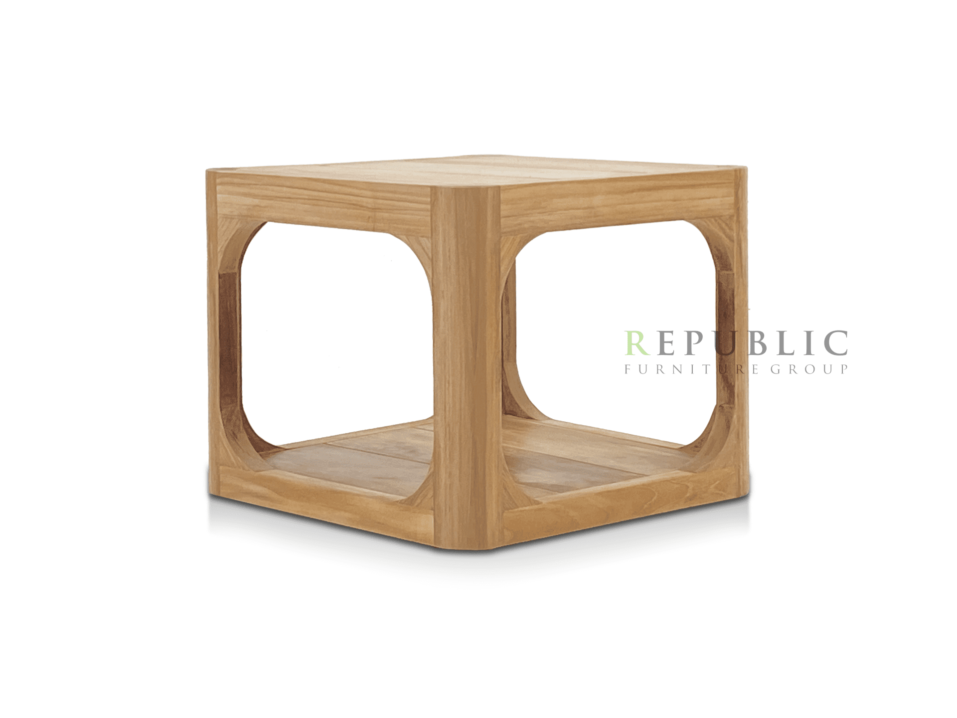 teak side table