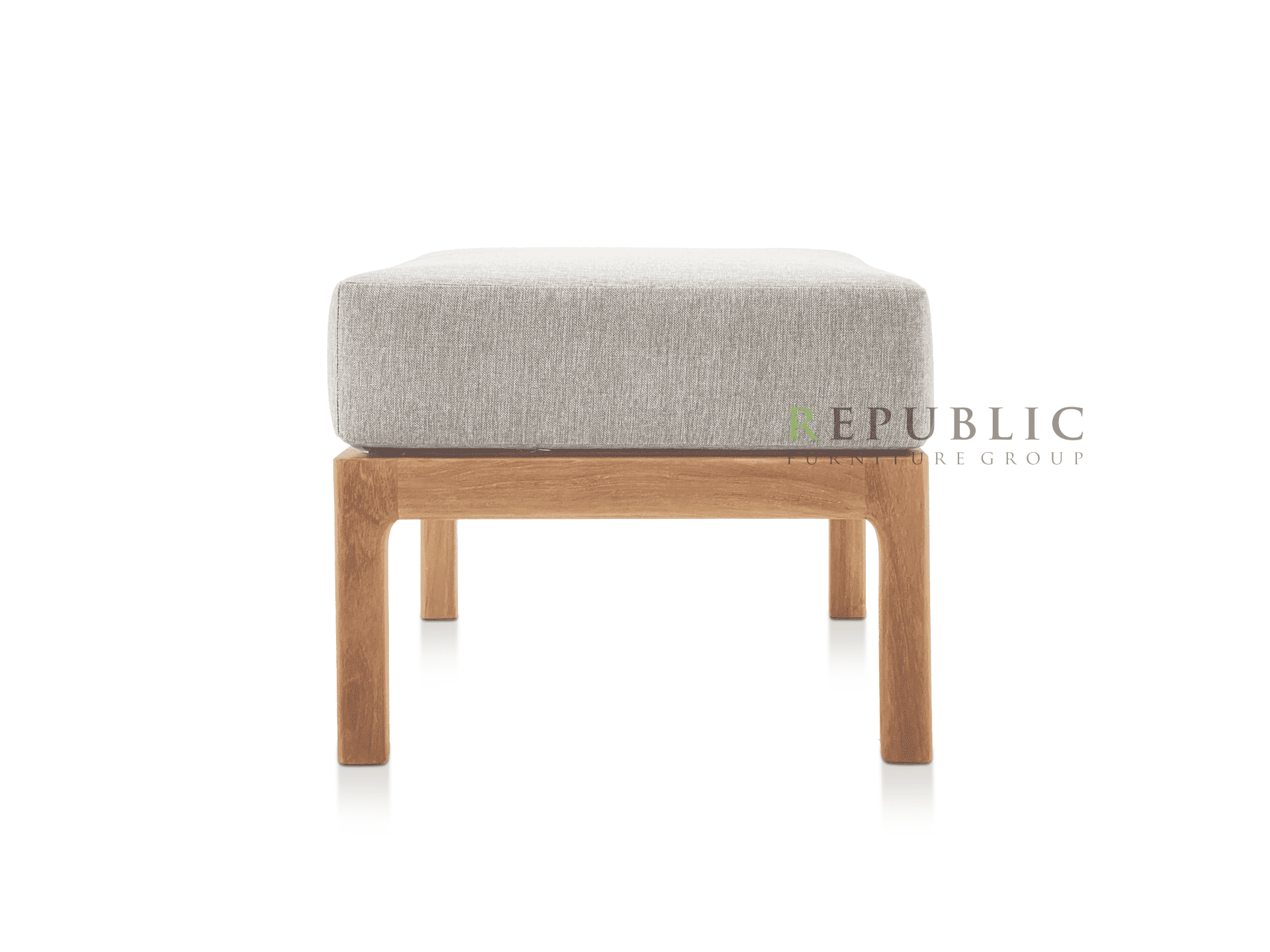 teak ottoman