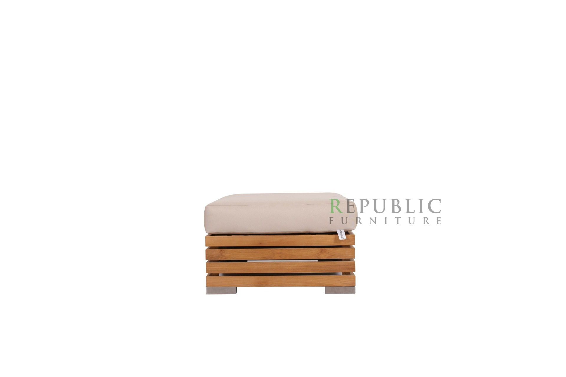 teak ottoman