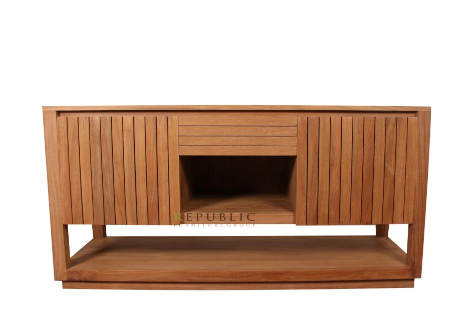 teak vanity