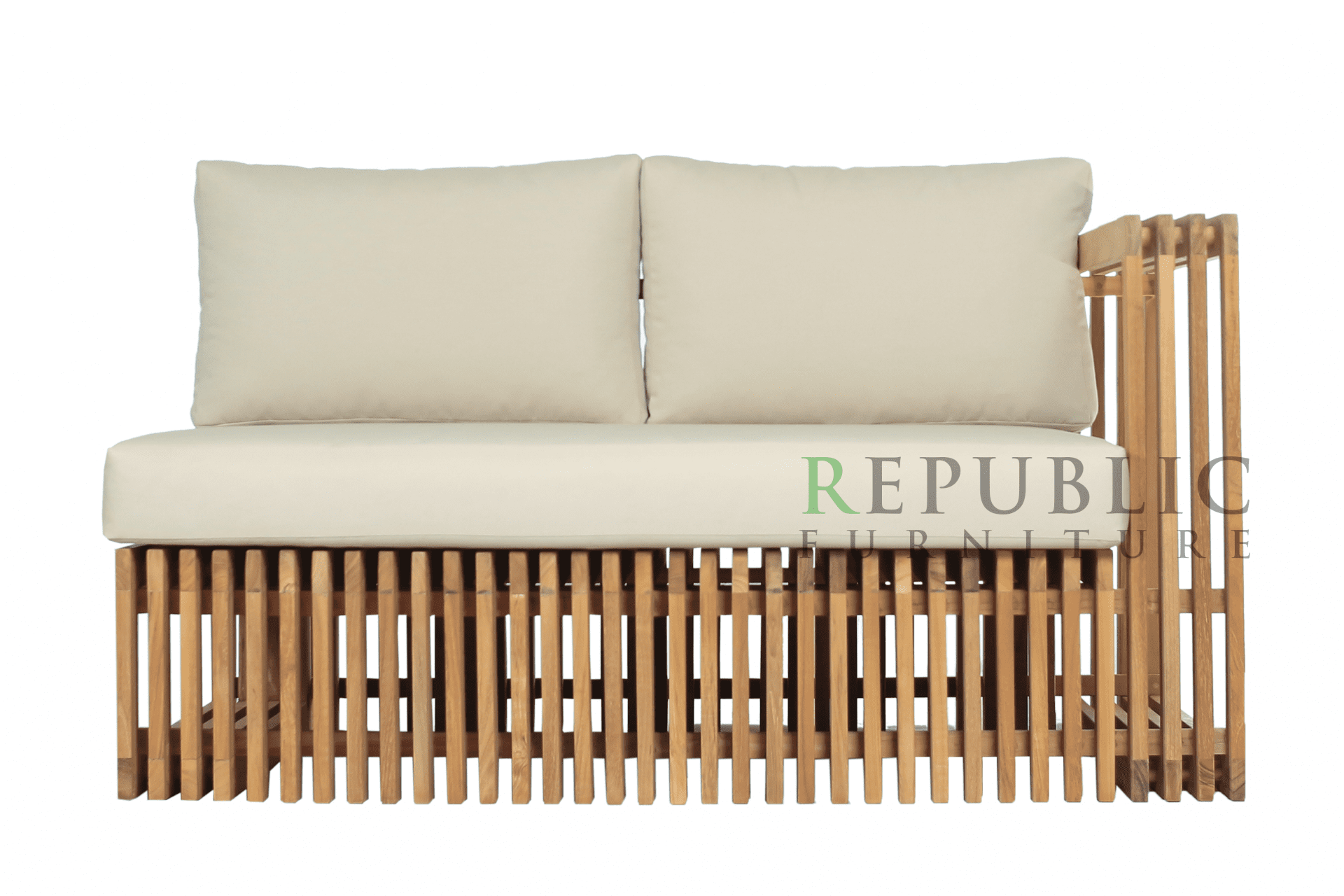 teak outdoor loveseat