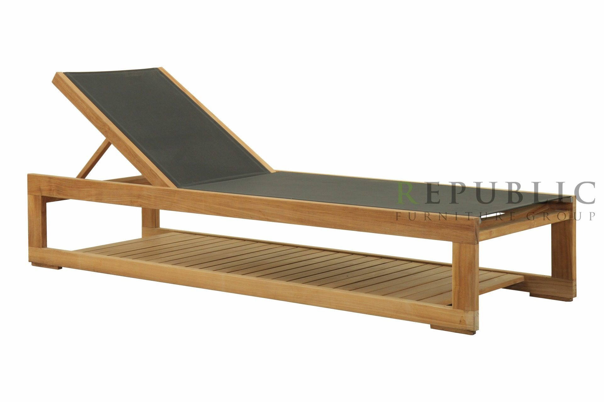 Teak Wood Outdoor Sun Lounger Barbados