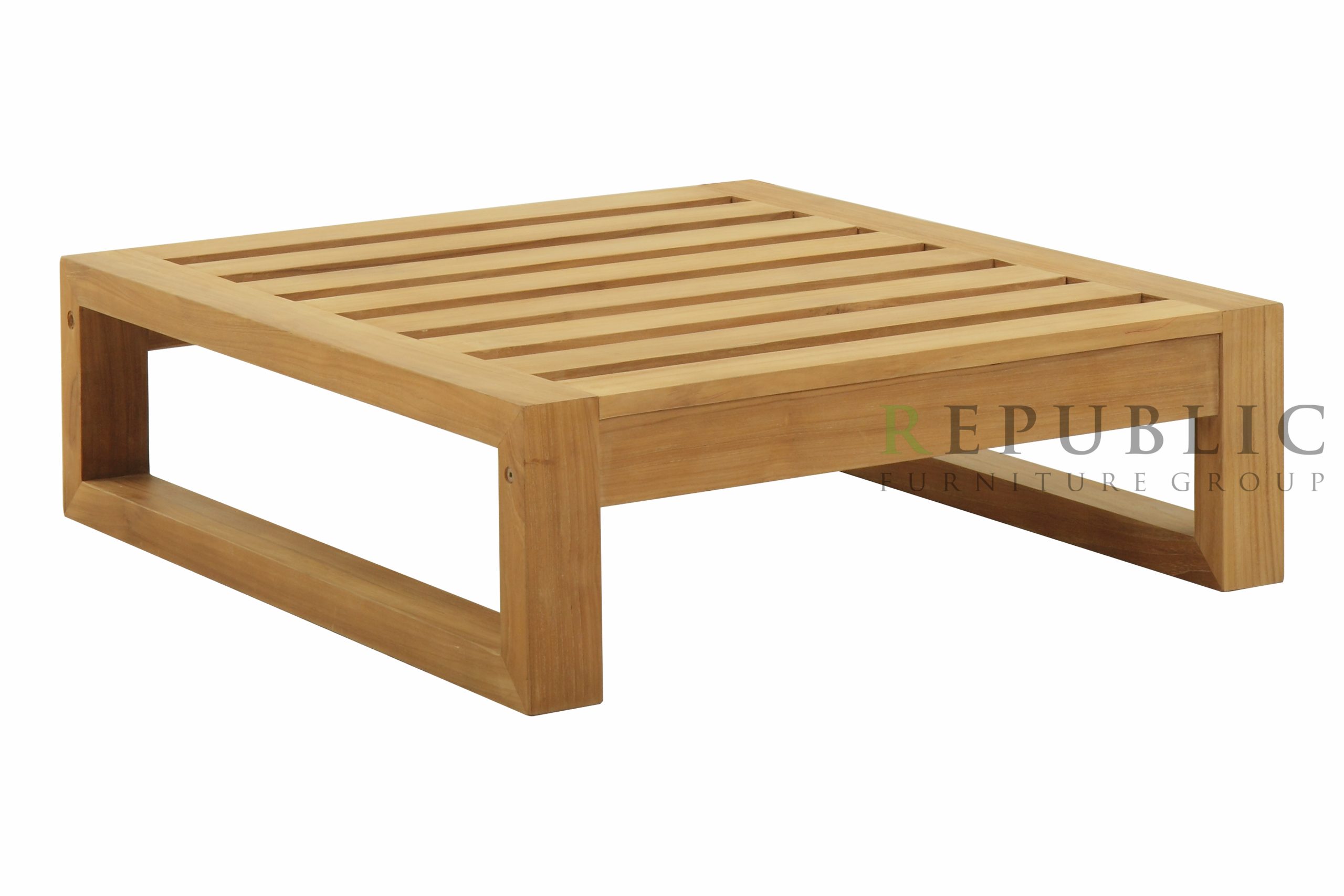 teak ottoman