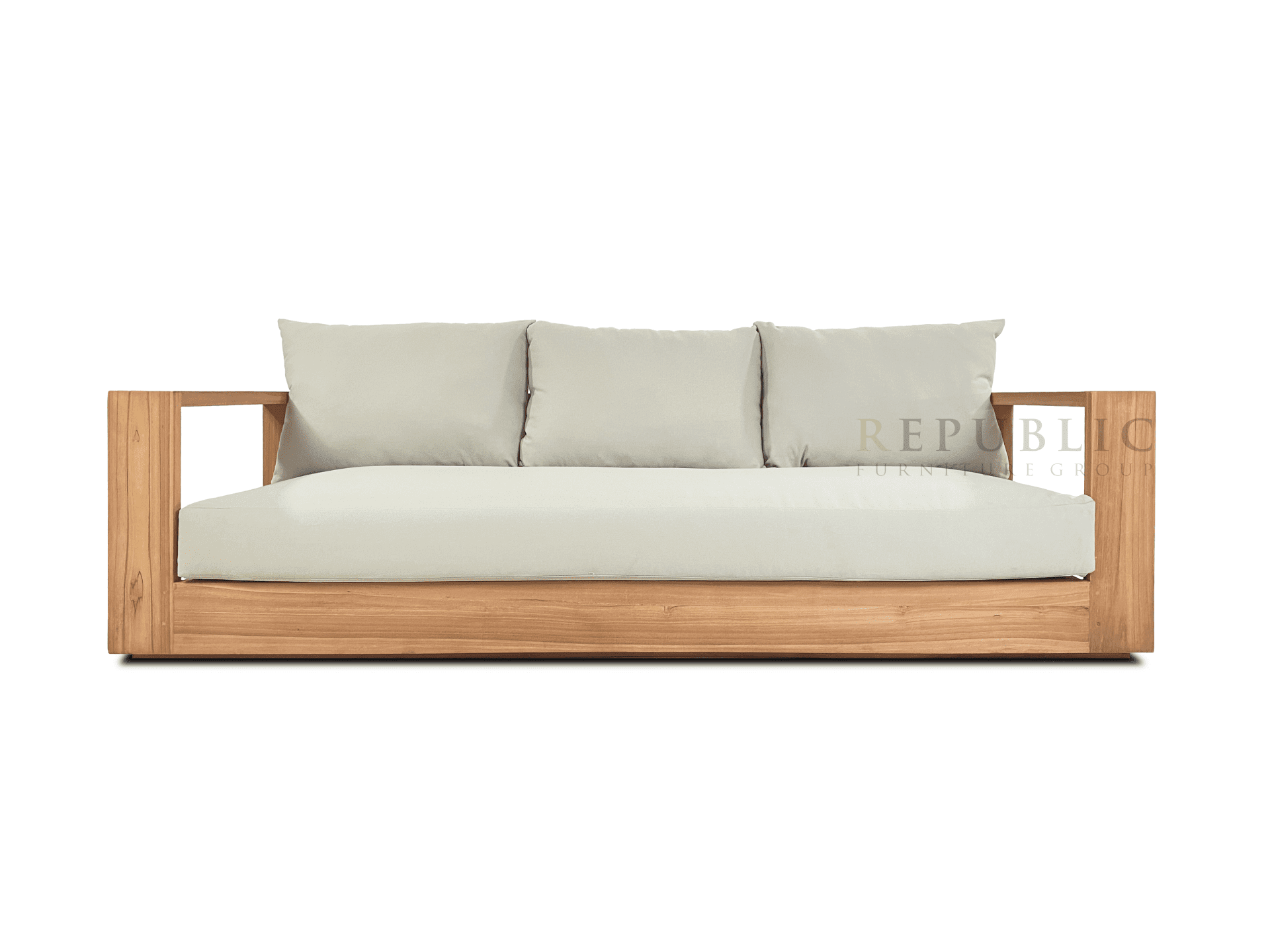 Teak Outdoor Three Seat Deep Seating Kosa