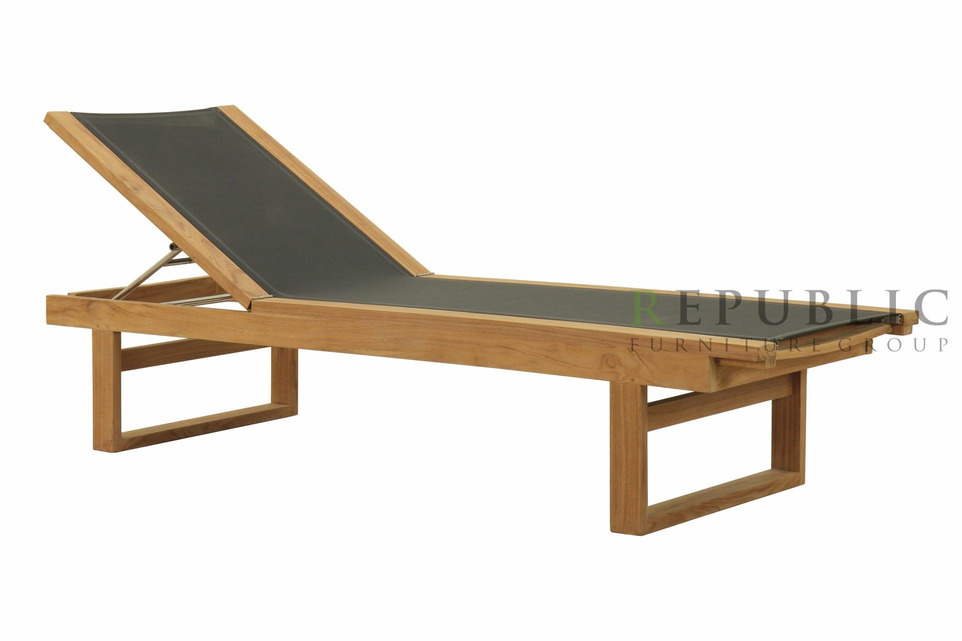 Teak Wood Outdoor Sun Lounger Nissi