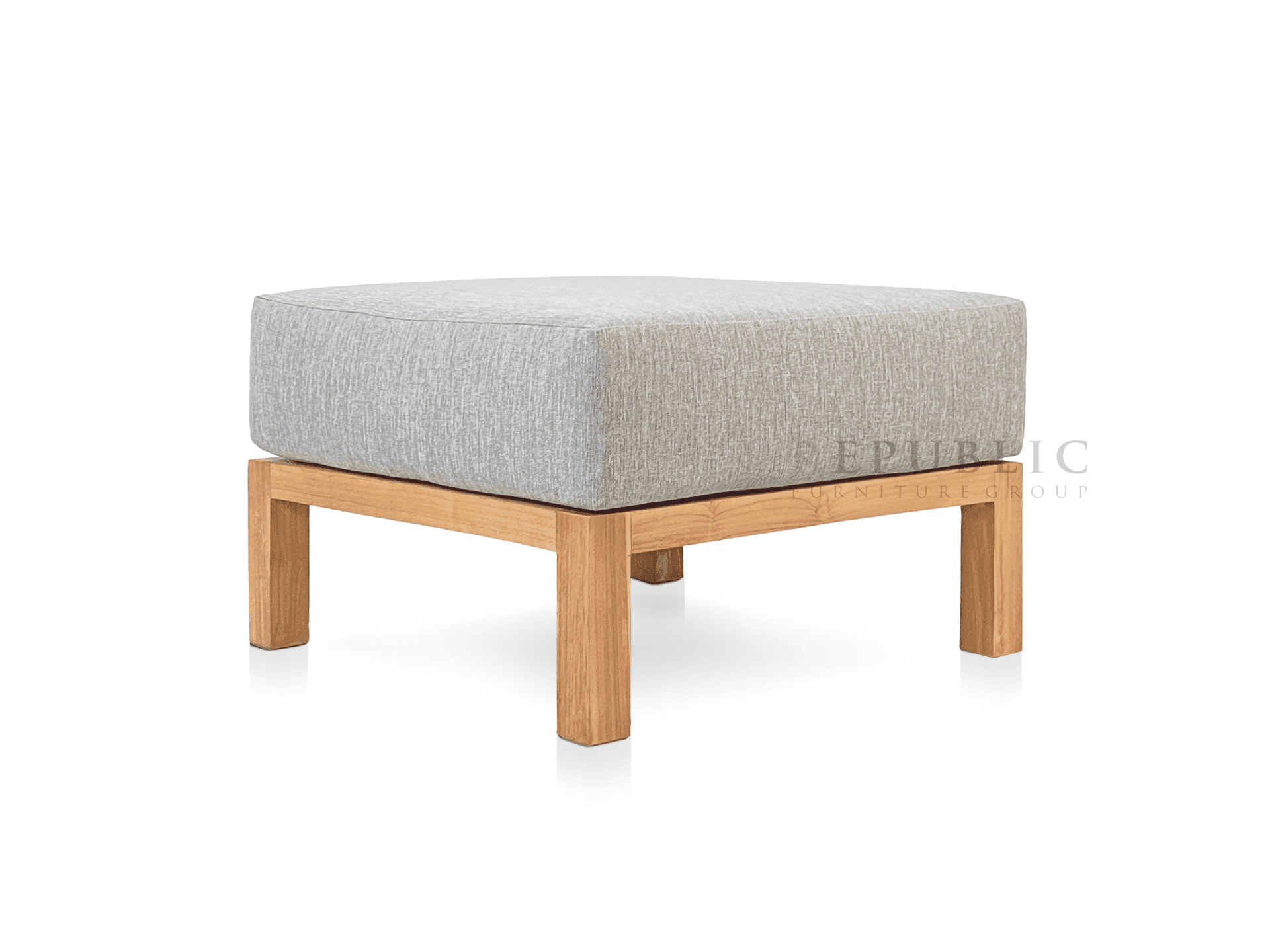 teak ottoman