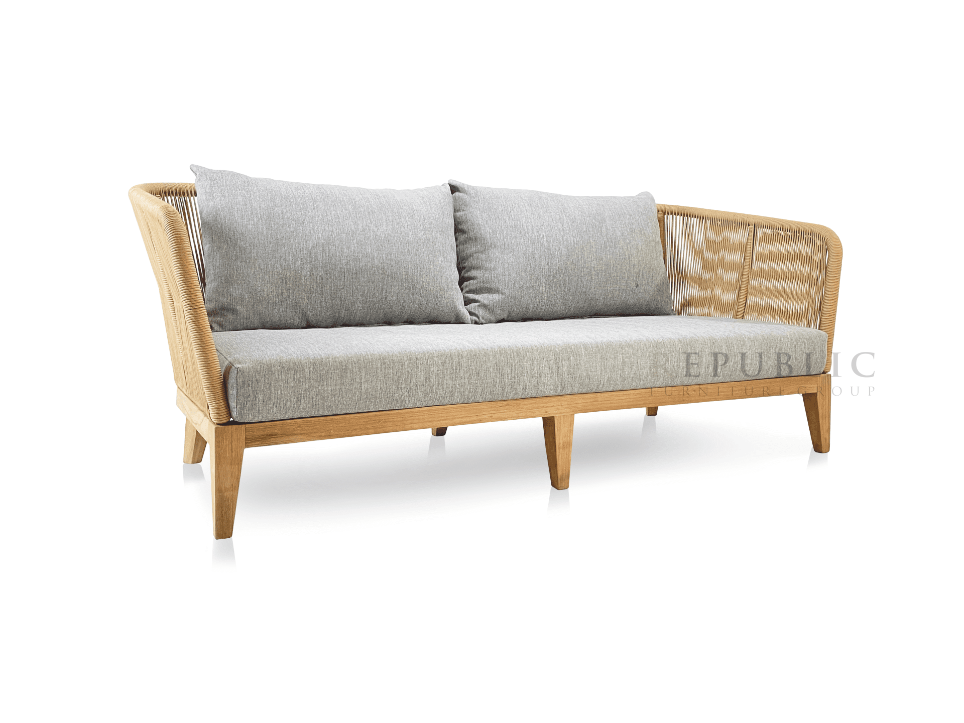 teak outdoor loveseat