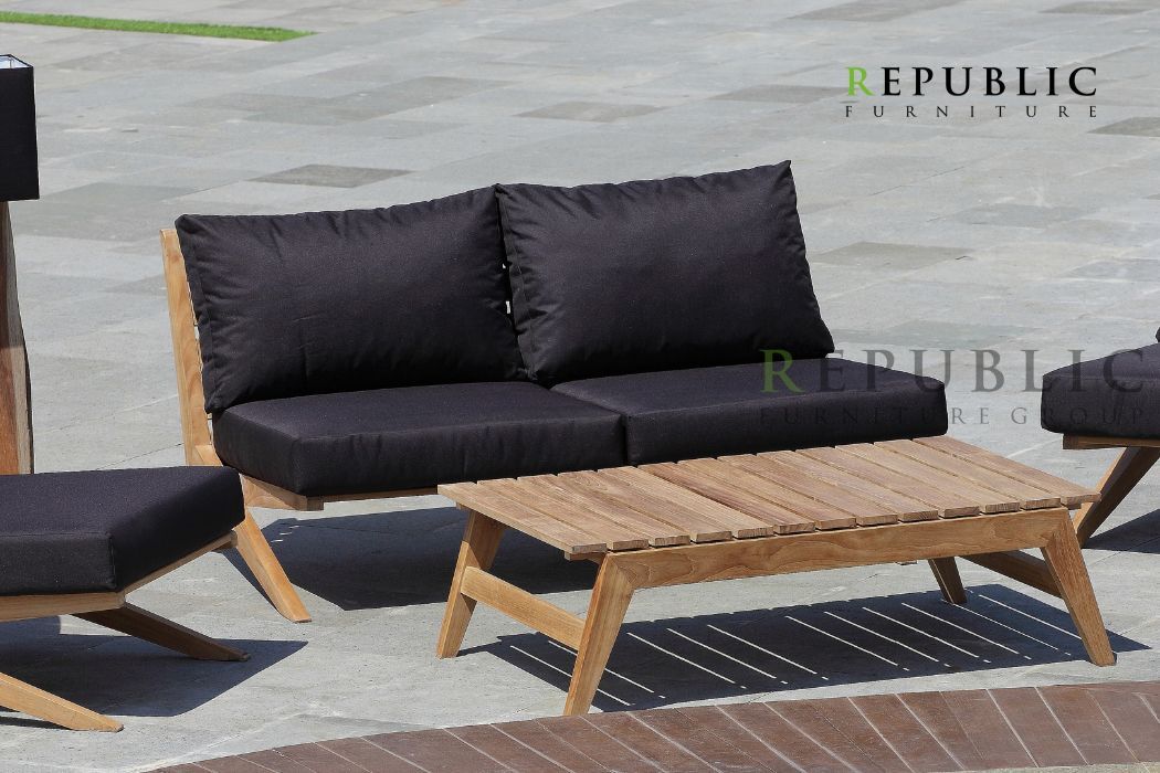teak loveseat