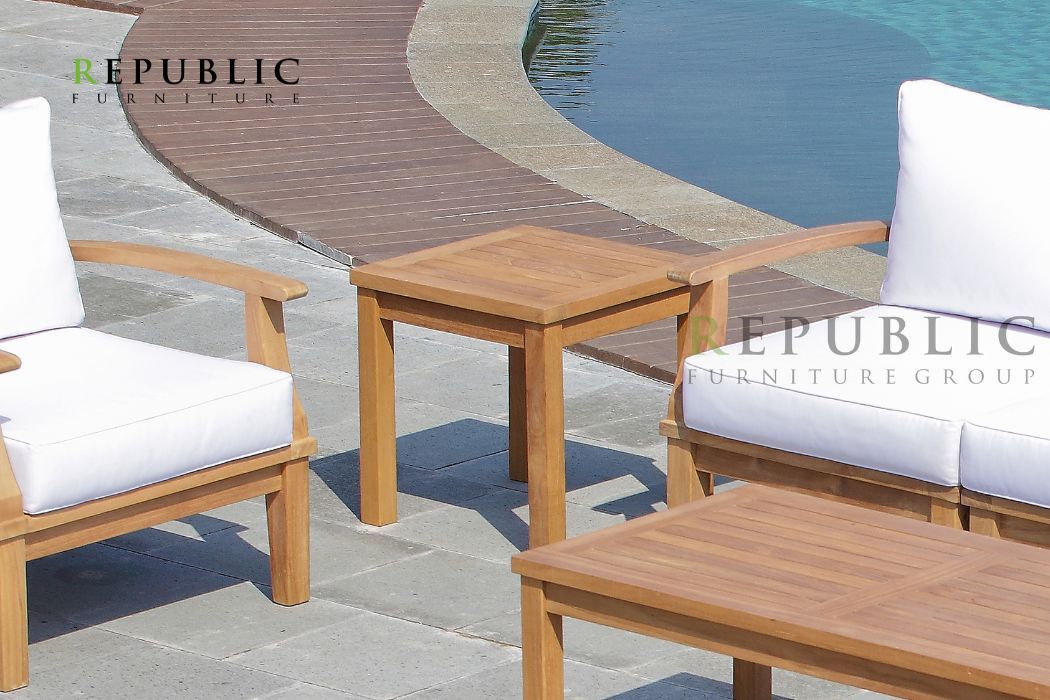 indonesian teak side table